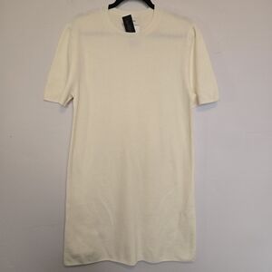 Banana Republic Cream Short Sleeve Knit Dress
